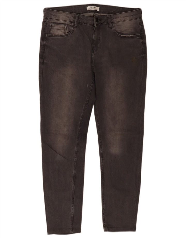Женские укороченные джинсы Zara EU 40 Medium W30 L25 Серый хлопок