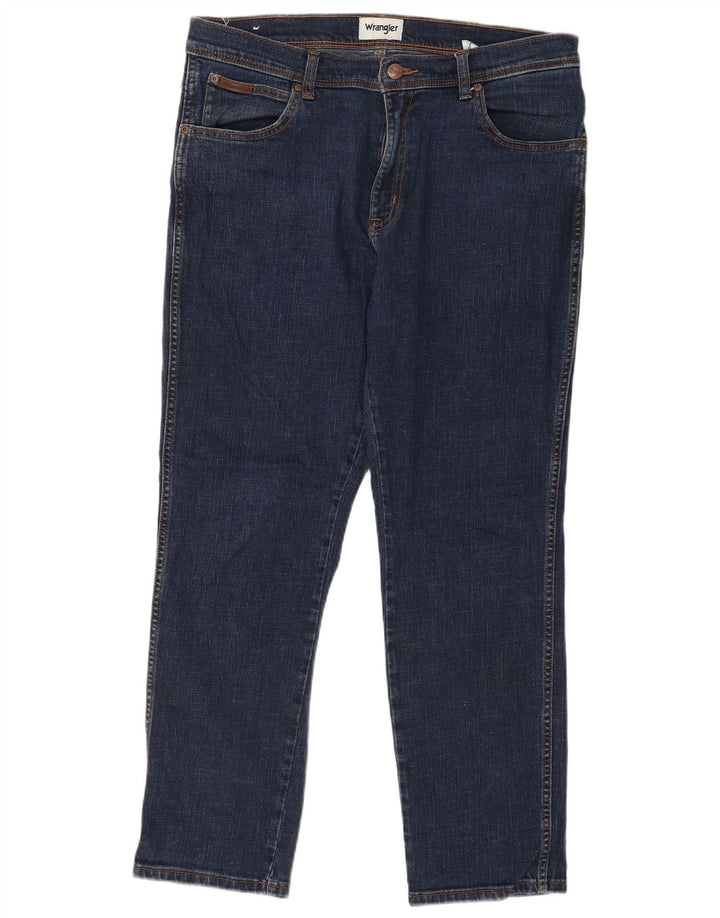 Мужские джинсы Wrangler Texas Slim W36 L30, темно-синие, хлопок