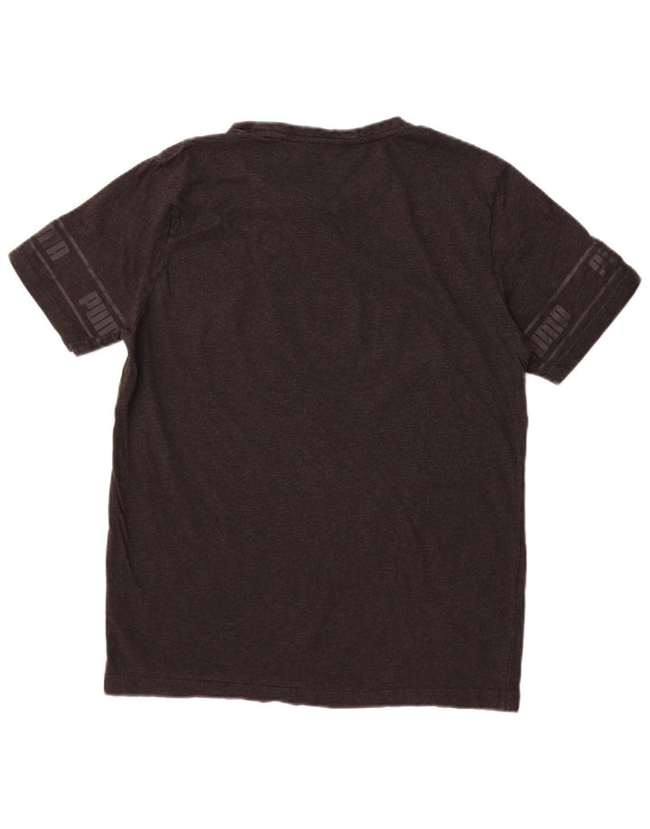 Мужская футболка с рисунком Puma, большой серый хлопок