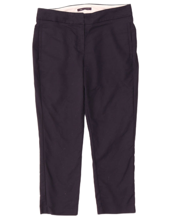 Женские укороченные брюки узкого кроя Marks & Spencer UK 12 Medium W32 L25 Темно-синие
