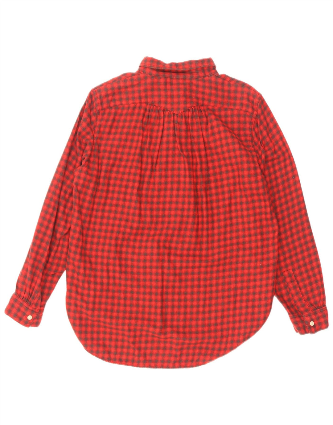 Женская фланелевая рубашка-пуловер Levi's UK 16, большой красный хлопок в мелкую клетку