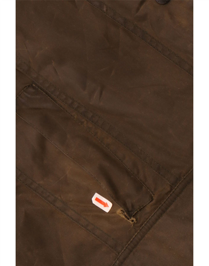 Женская куртка Barbour из вощеного хлопка UK 18 XL, хлопок цвета хаки