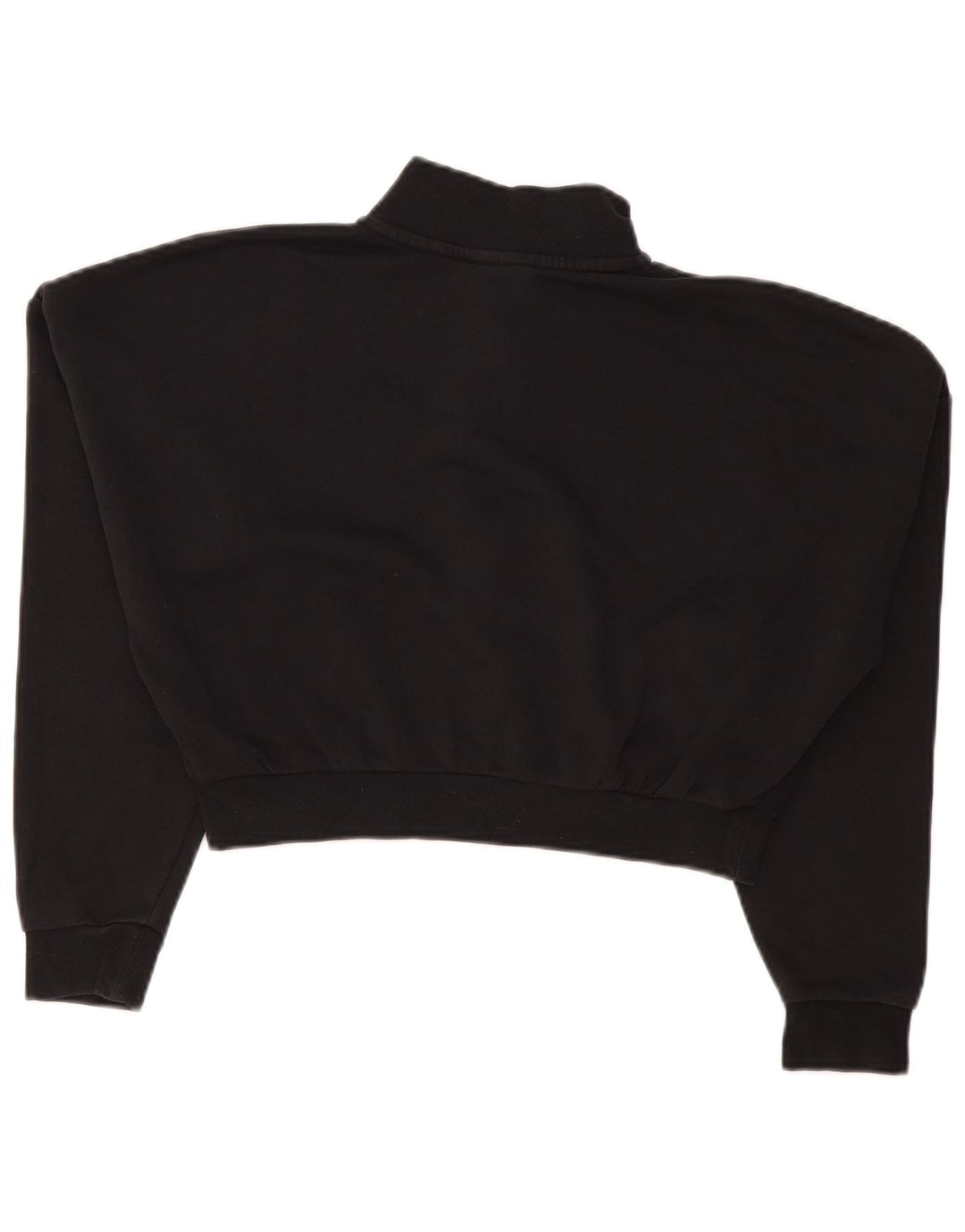 Женский укороченный свитер с воротником на молнии большого размера Nike UK 10, маленький черный