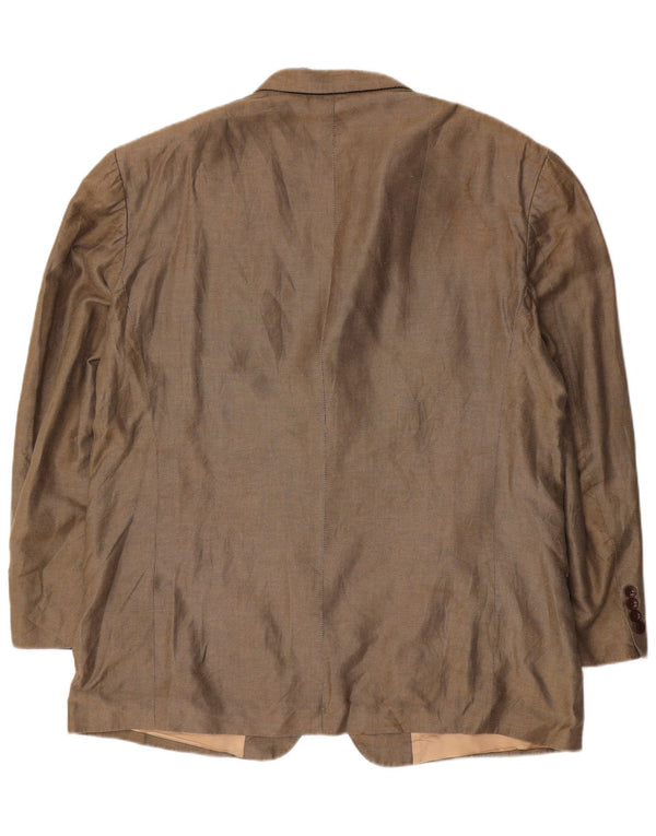 Мужской пиджак NAUTICA с 3 пуговицами, Великобритания, 46, 3XL, серый льняной цвет