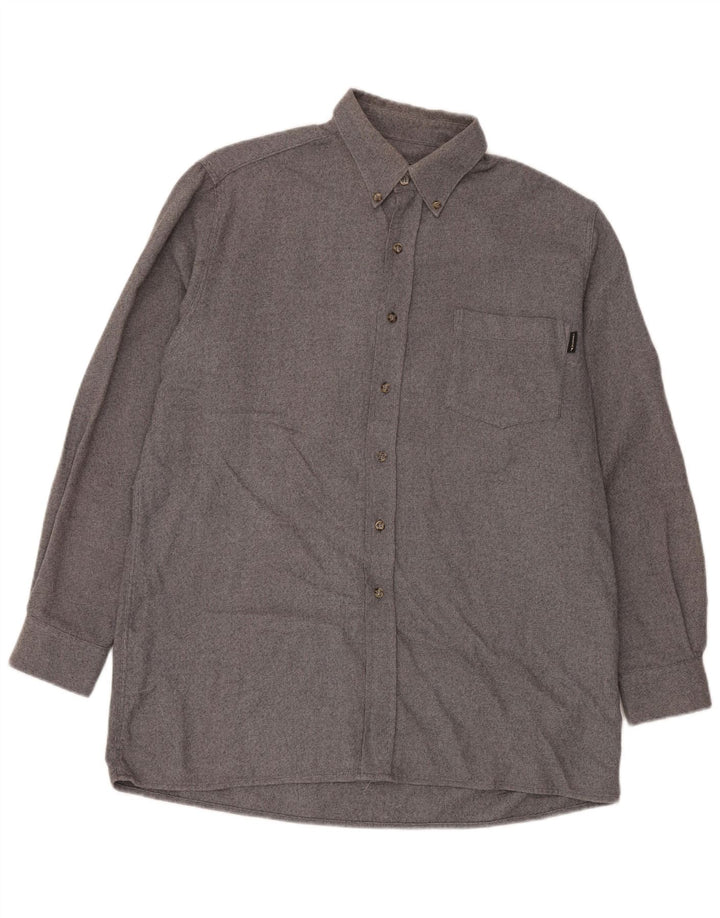 Мужская фланелевая рубашка Diadora, большая серая, хлопок