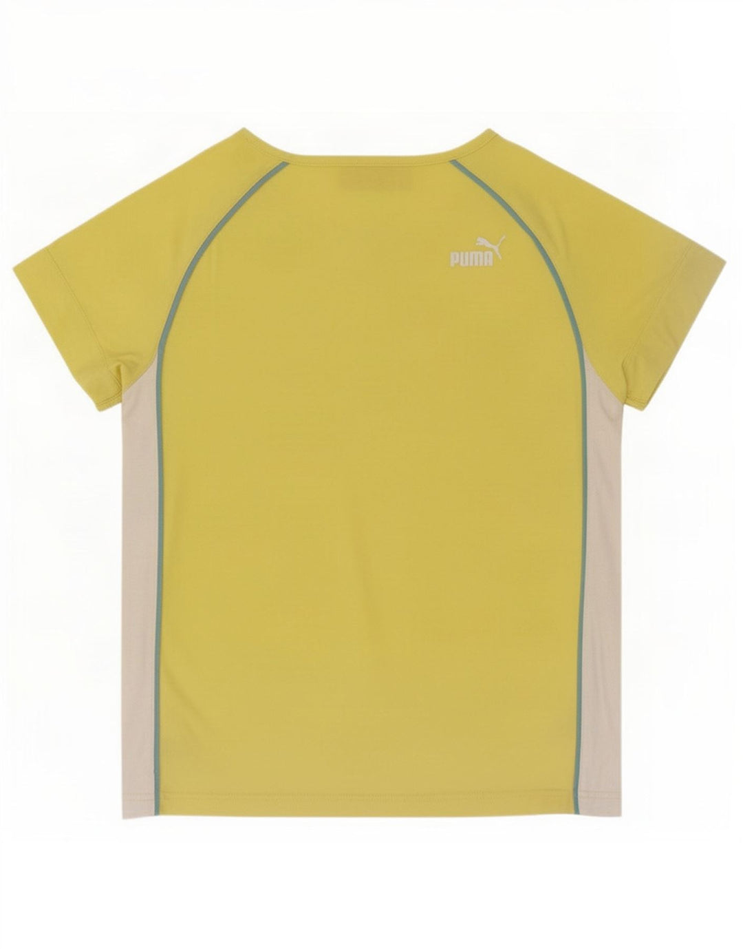 Женская футболка Puma Top UK 12, средний желтый в полоску