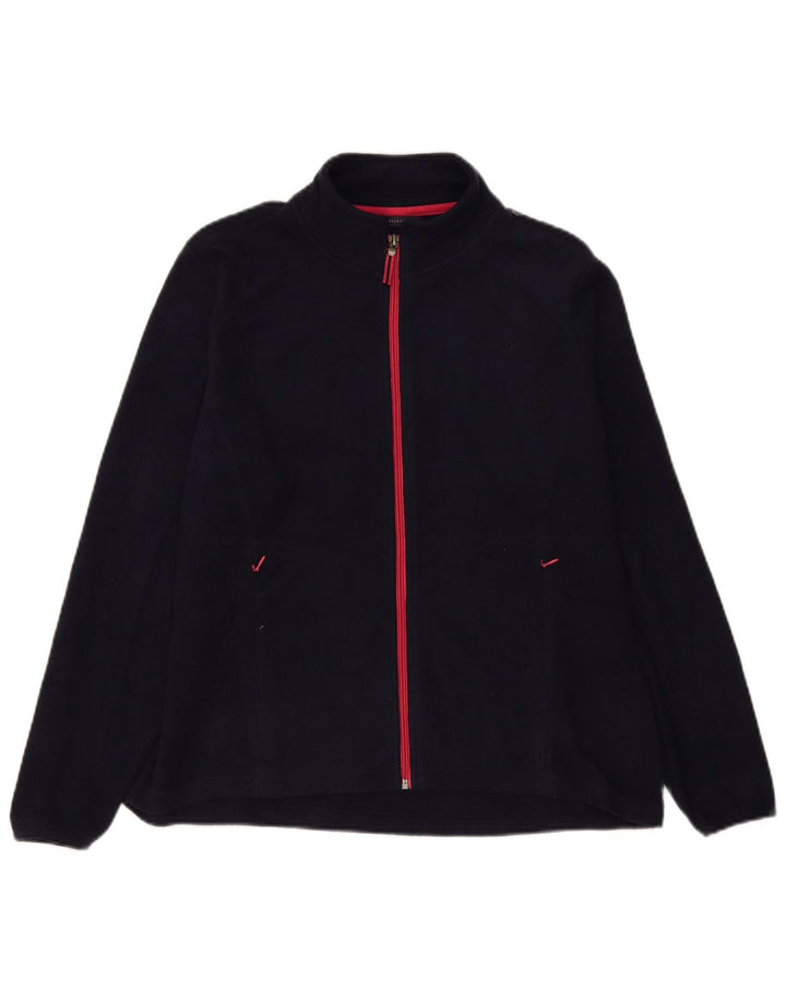 Женский флисовый джемпер Marks & Spencer UK 18 XL, темно-синий, полиэстер