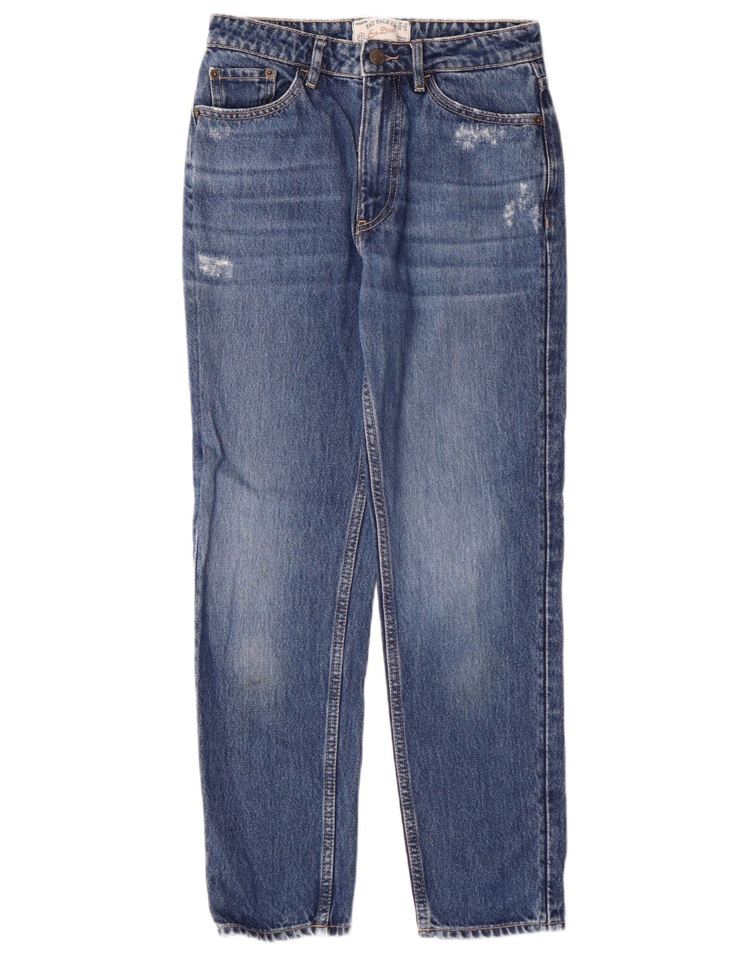 Женские узкие джинсы FAT FACE Mom Jean, Великобритания 6 XS W26 L26, синий хлопок