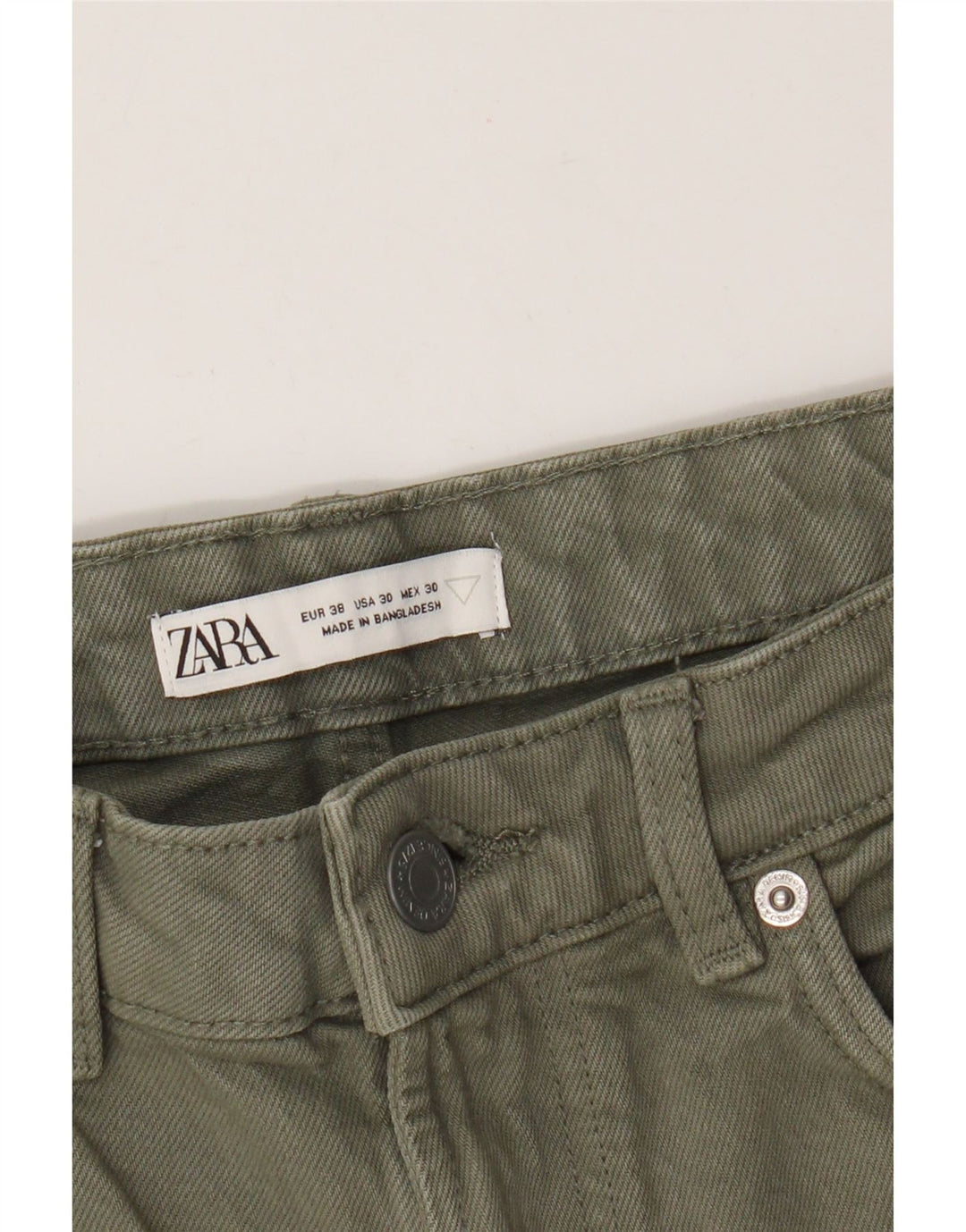Мужские джинсовые шорты Zara EU 38 Small W30 Зеленые