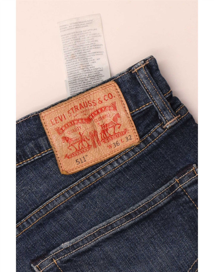 Мужские джинсы Levi's 511 Slim W36 L28 синие, хлопок