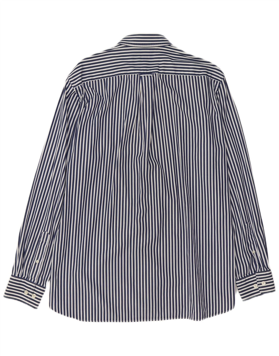GANT Mens Shirt Large Navy Blue Striped Cotton