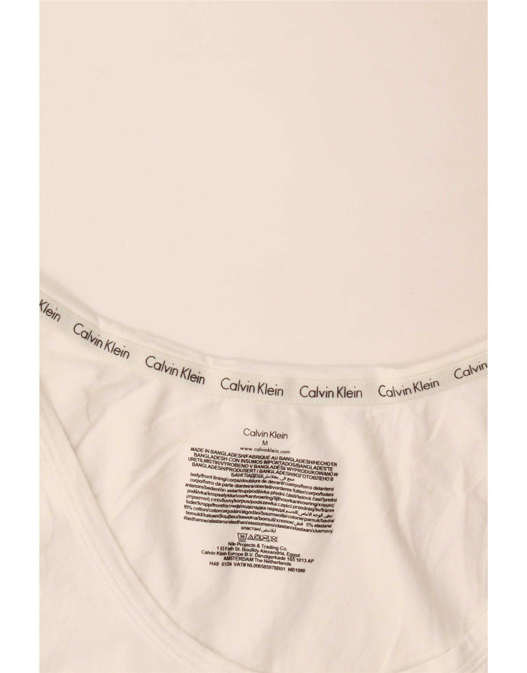 Мужской жилет Calvin Klein, средний белый хлопок, средний размер
