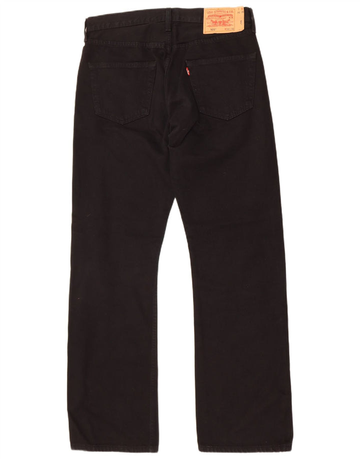 Мужские прямые джинсы Levi's 501 W32 L32, черный хлопок