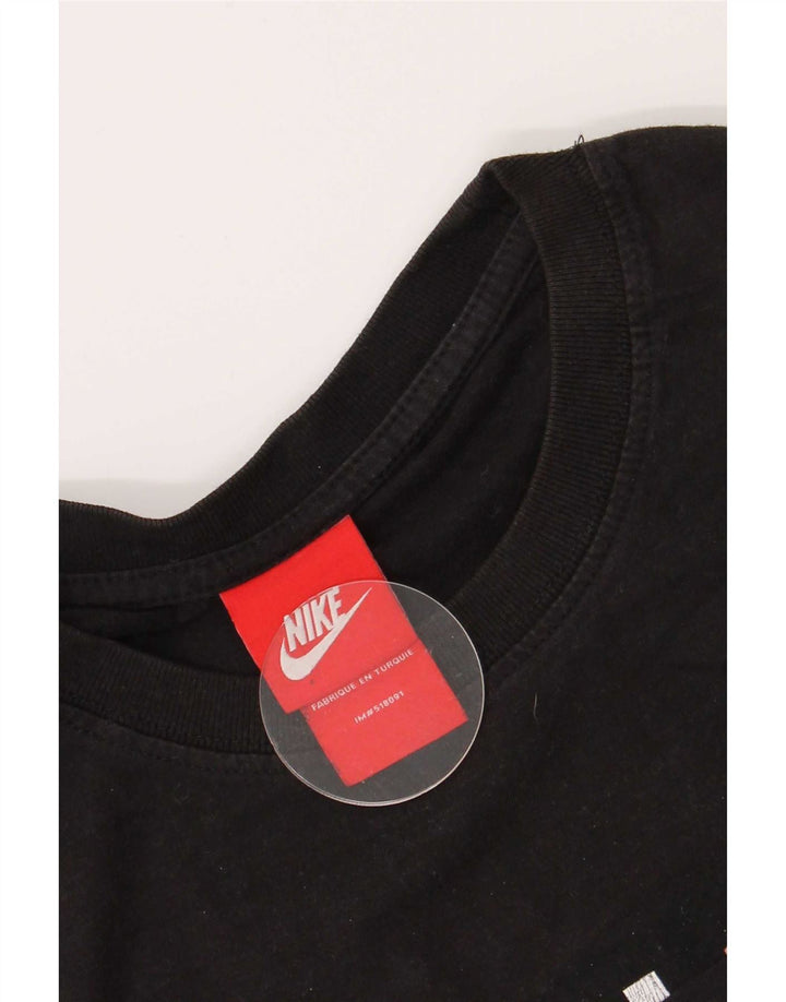 Мужская футболка с рисунком Nike, большая черная