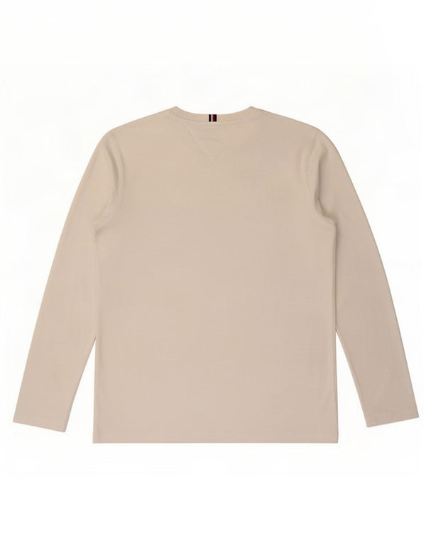 Tommy Hilfiger Топ с рисунком для мальчиков с длинными рукавами, 13–14 лет, белый