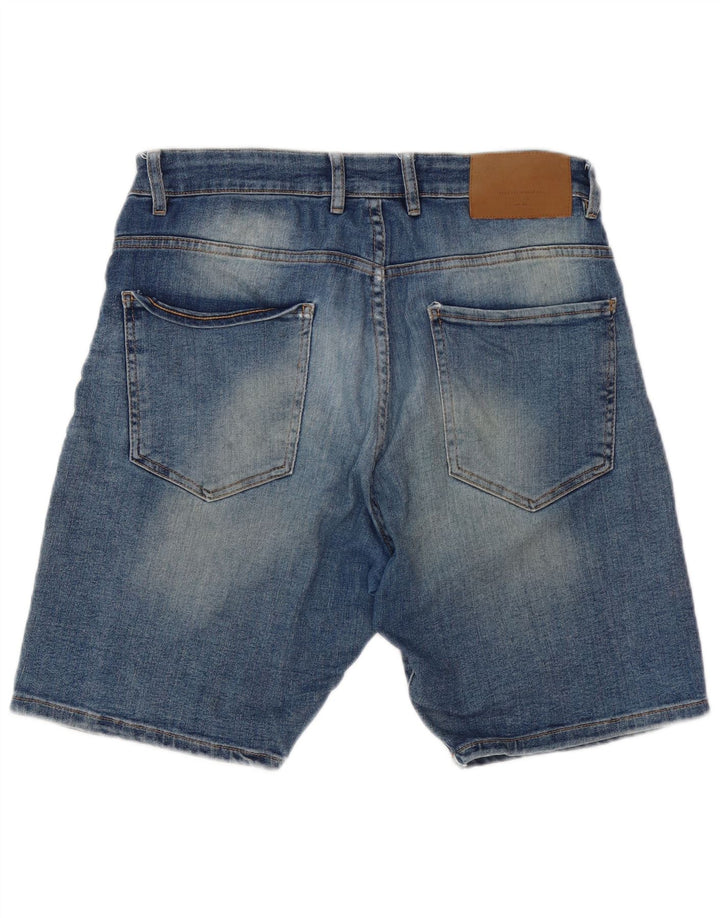 Мужские джинсовые шорты Zara EU 44, большие, W34, синие, хлопок