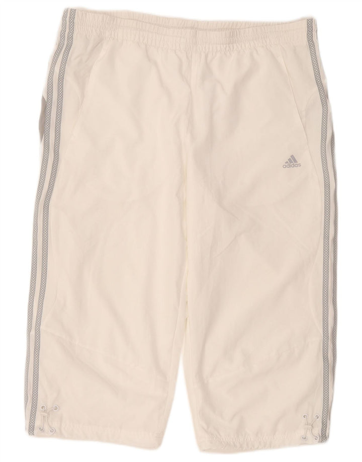 Мужские спортивные шорты Adidas Climalite, большой белый полиэстер