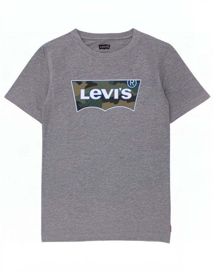 Футболка с рисунком Levi's для мальчиков 13-14 лет, серая