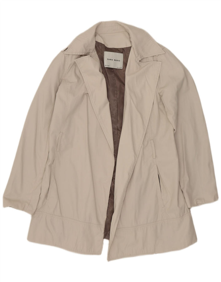 Женский открытый тренч Zara UK 16, большой Off White