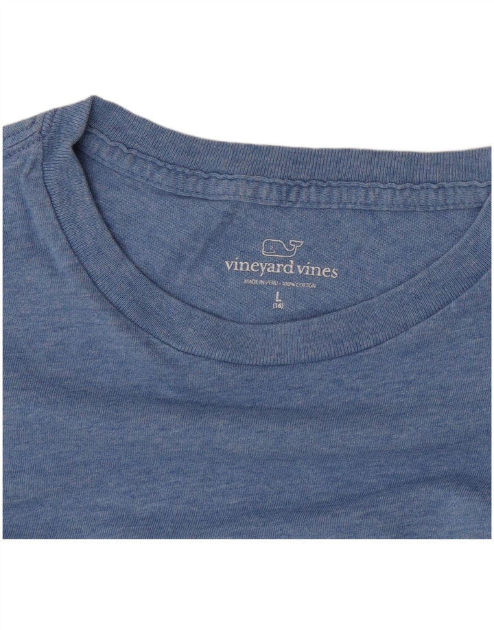 Женская футболка с графическим рисунком Vineyard Vines, большой синий хлопок