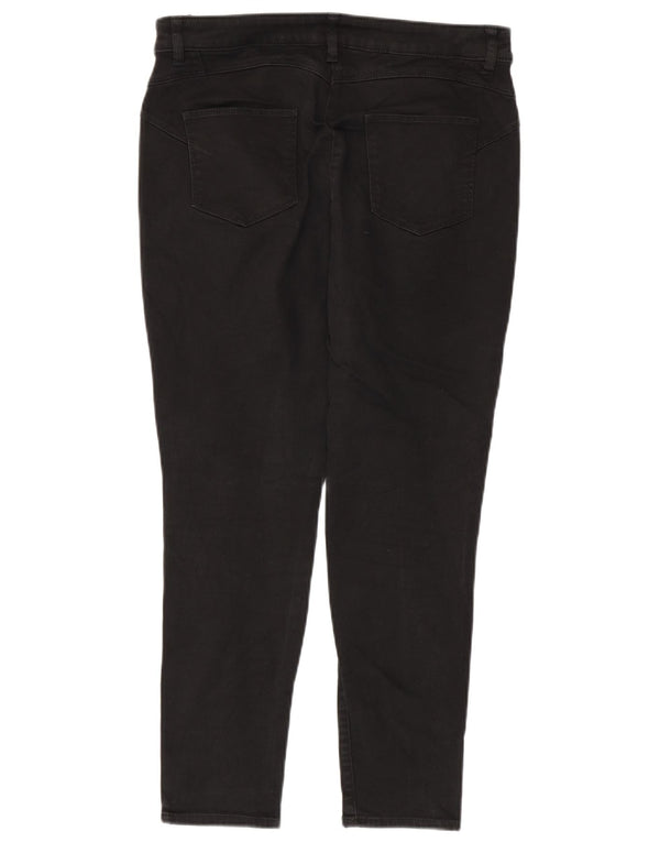 Женские джинсы скинни Marks & Spencer UK 14, большие W34 L27, черный хлопок