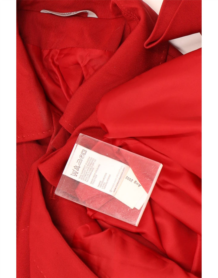 Женское пальто Marks & Spencer UK 8, маленькое красное, полиэстер