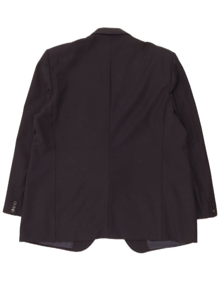 Мужской пиджак Canali на 2 пуговицах IT 58 4XL, темно-синий, новая шерсть