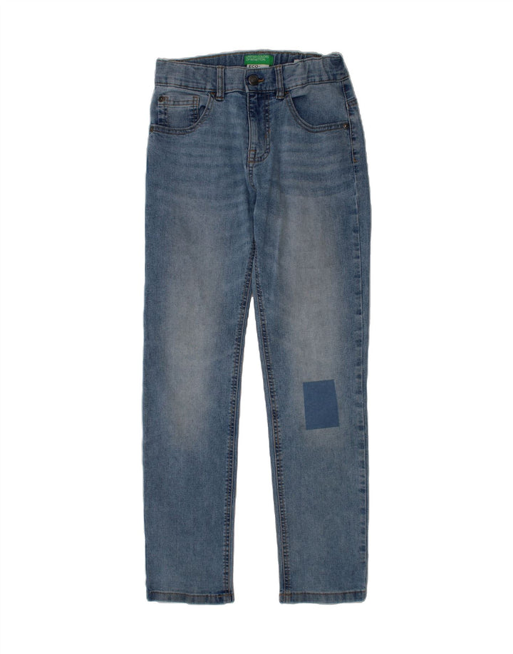 BENETTON Boys Slim Jeans 7-8 Years Blue Vintage Benetton and Second-Hand Benetton from Messina Hembry 