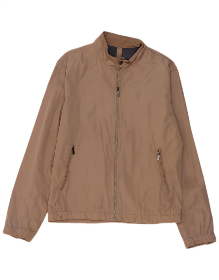 Мужская куртка-бомбер Massimo Dutti UK 42 XL, бежевый нейлон
