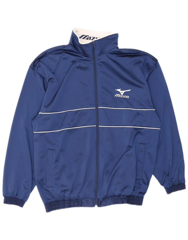 Mizuno Мужской спортивный костюм с графическим рисунком, верхняя куртка, маленький темно-синий полосатый полиэстер