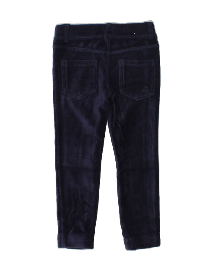 BENETTON Girls Skinny Casual Trousers 4-5 Years XS W20 L17  Navy Blue | Vintage Benetton | Thrift | Second-Hand Benetton | Used Clothing | Messina Hembry 