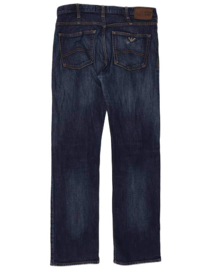 Женские прямые джинсы стандартного кроя Armani W32 L31, синие, хлопок