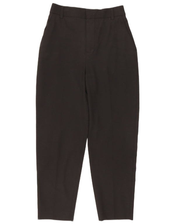 Женские зауженные костюмные брюки с завышенной талией Zara EU 32 2XS W22 L24, черные