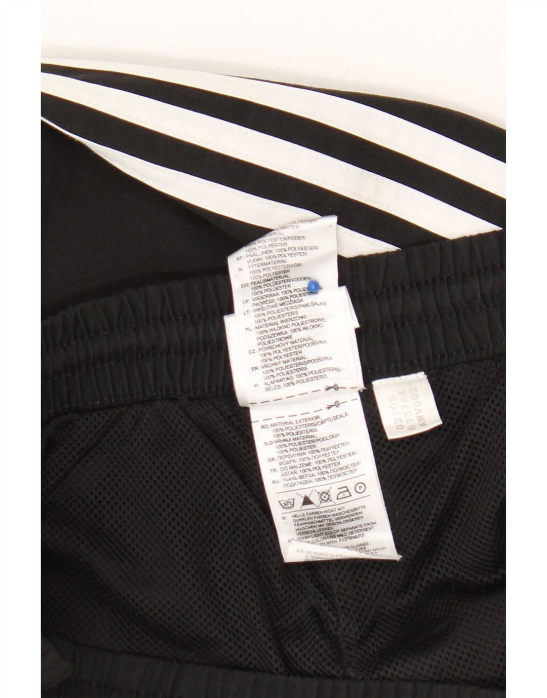 Мужские спортивные брюки Adidas UK 46/48 XL, черный полиэстер