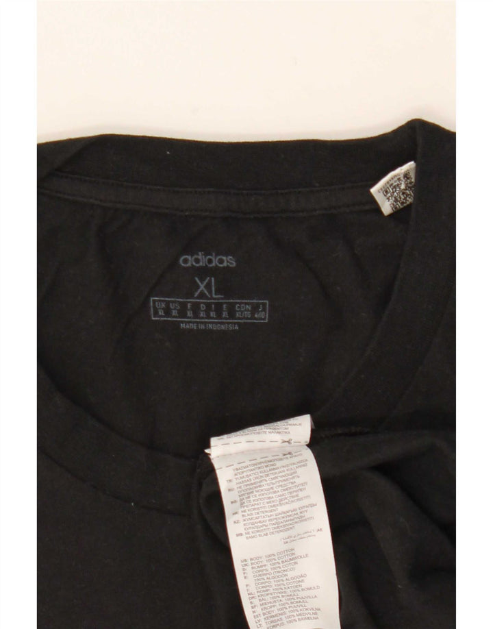 Мужская футболка Adidas Top XL, черный хлопок