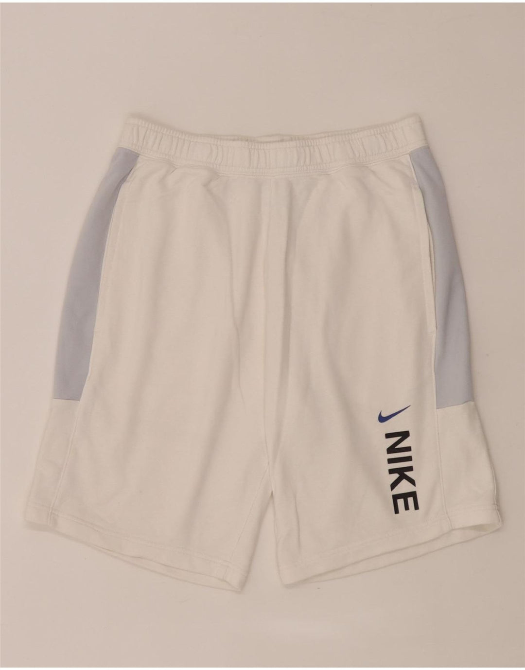 Мужские спортивные шорты Nike с графическим рисунком, средние белые хлопковые шорты с цветными блоками