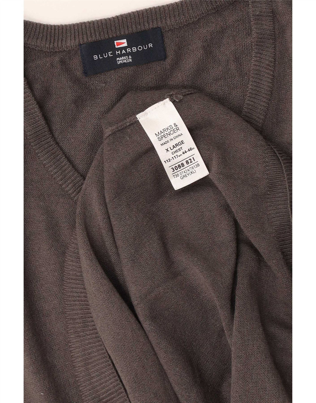 Мужская майка Marks & Spencer Blue Harbour Vest XL, серый акрил