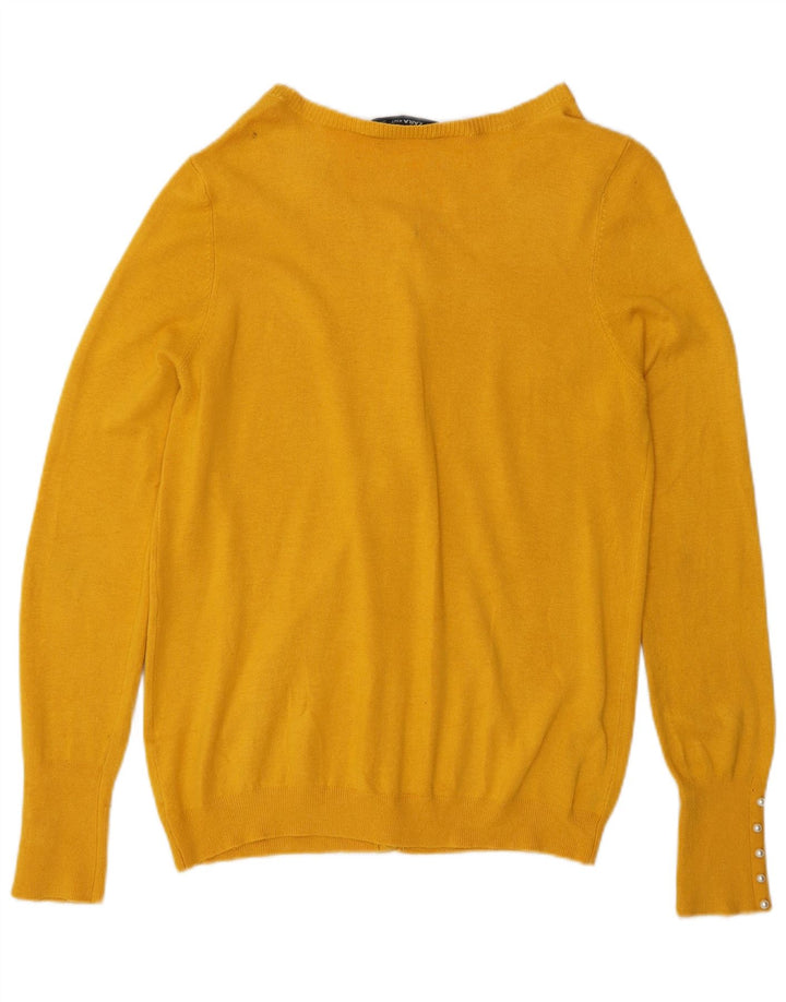 Женский кардиган Zara UK 14, большой желтый цвет