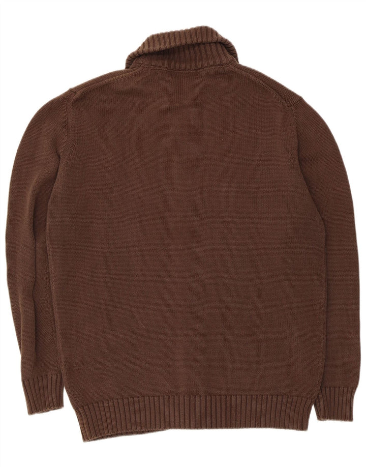 Мужской кардиган Zara XL, коричневый хлопок