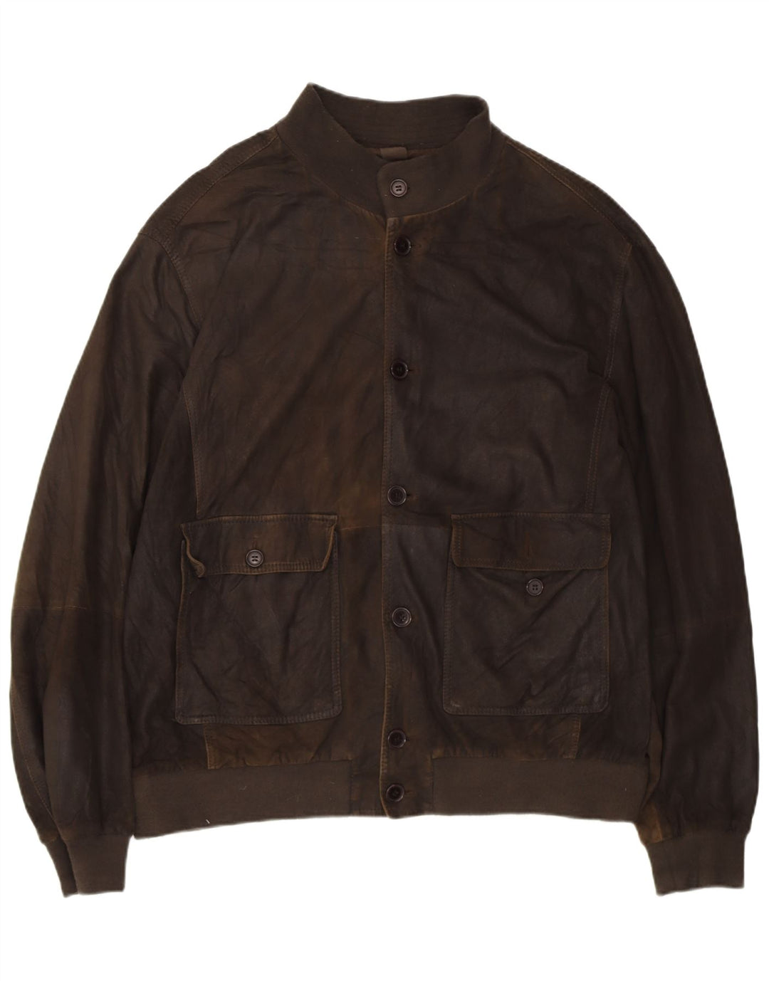 Мужская кожаная куртка GIMO'S UK 42 XL Коричневая