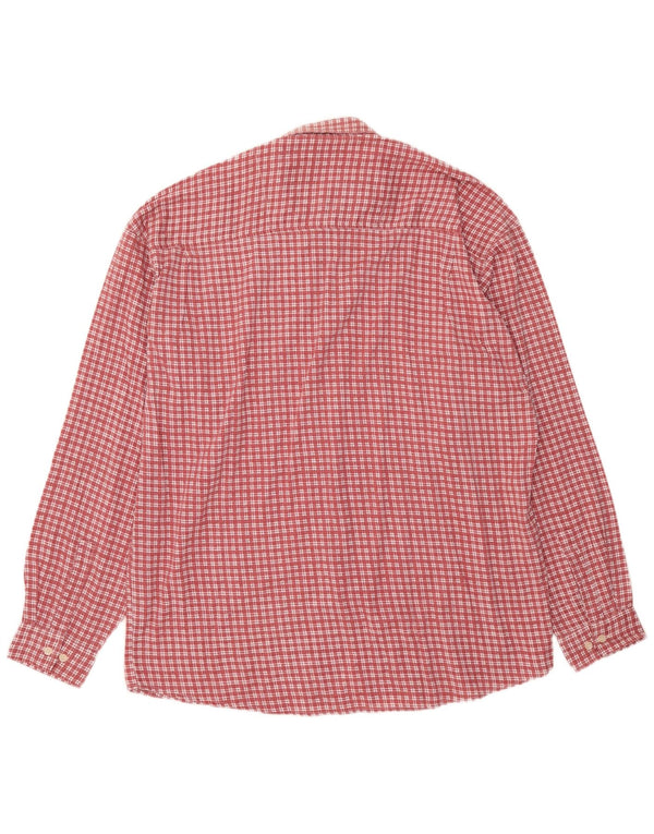 Мужская фланелевая рубашка Lerros 2XL, хлопок в красную клетку