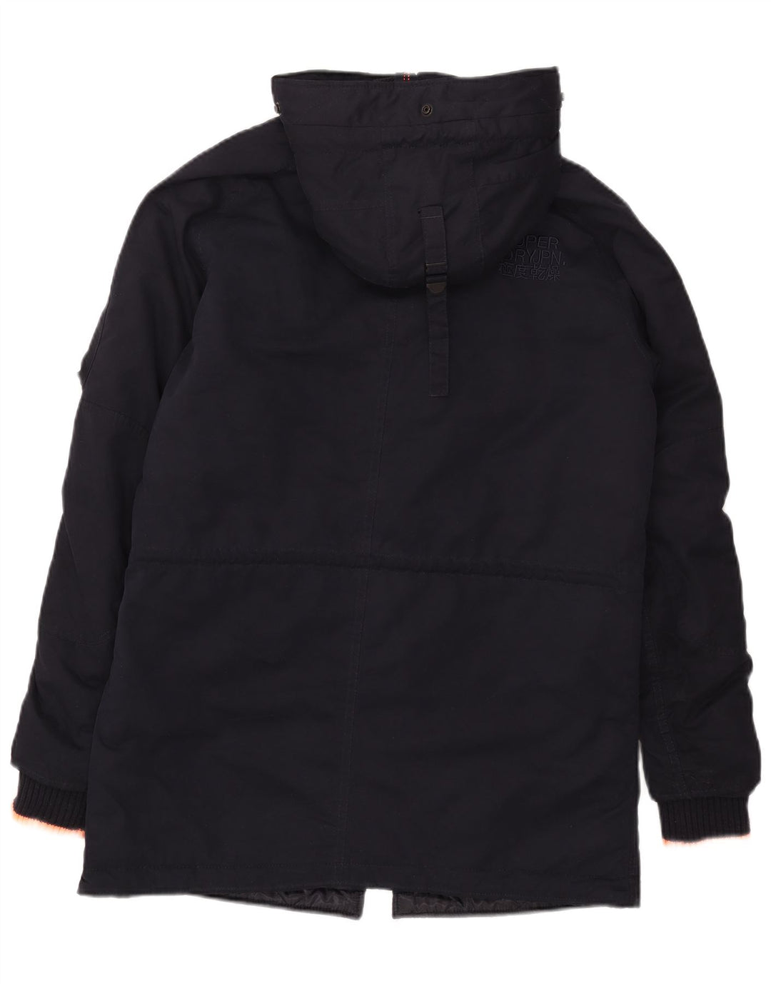 Мужская парка Superdry с капюшоном UK 38, средний темно-синий полиэстер