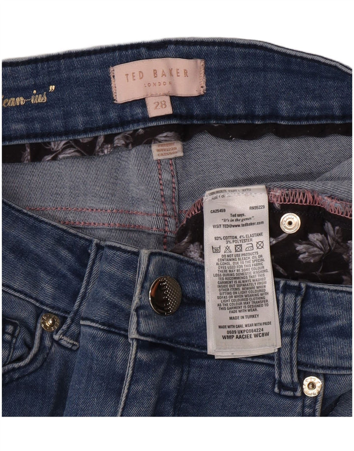 Женские джинсы скинни Ted Baker W28 L27 синие, хлопок