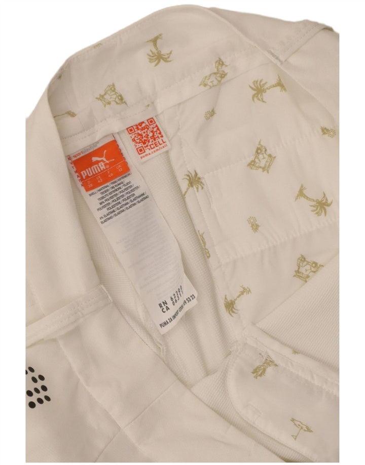 Женские шорты чинос Puma UK 12 Medium W34 Белый полиэстер