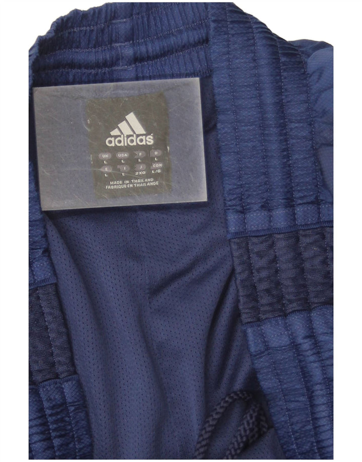 Мужские спортивные шорты Adidas, большие темно-синие, полиэстер