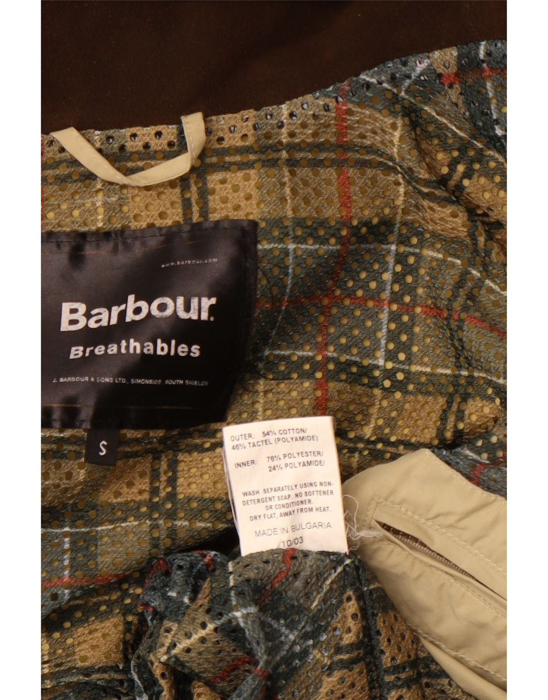 Мужская куртка BARBOUR с капюшоном UK 36, маленькая, бежевый, хлопок