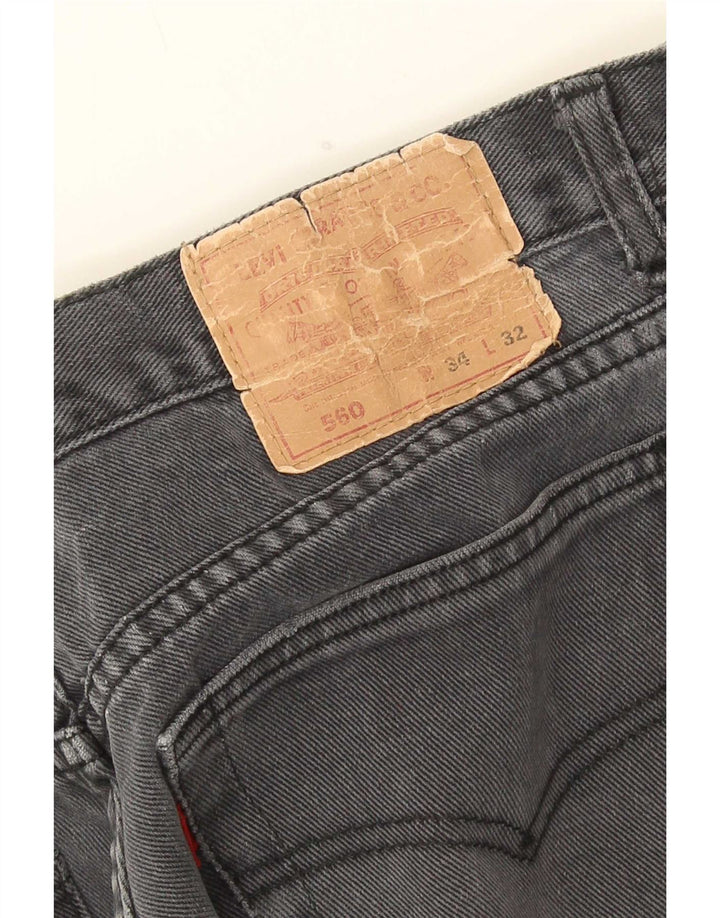 Женские зауженные джинсы Levi's 560 W34 L32 Серые