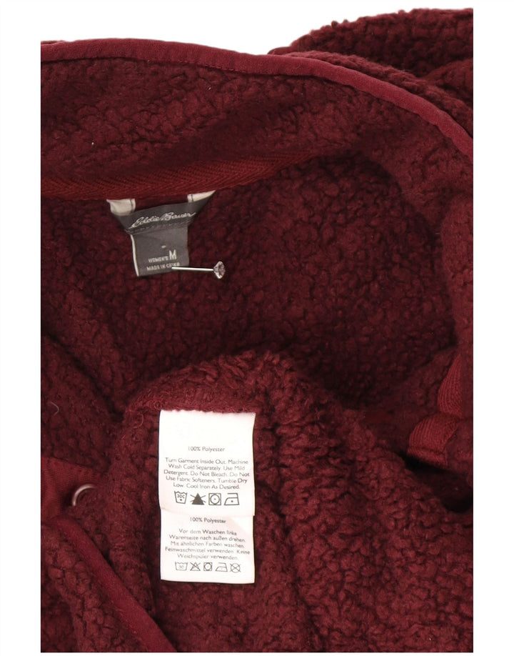 Женский флисовый джемпер Eddie Bauer UK 14, средний бордовый
