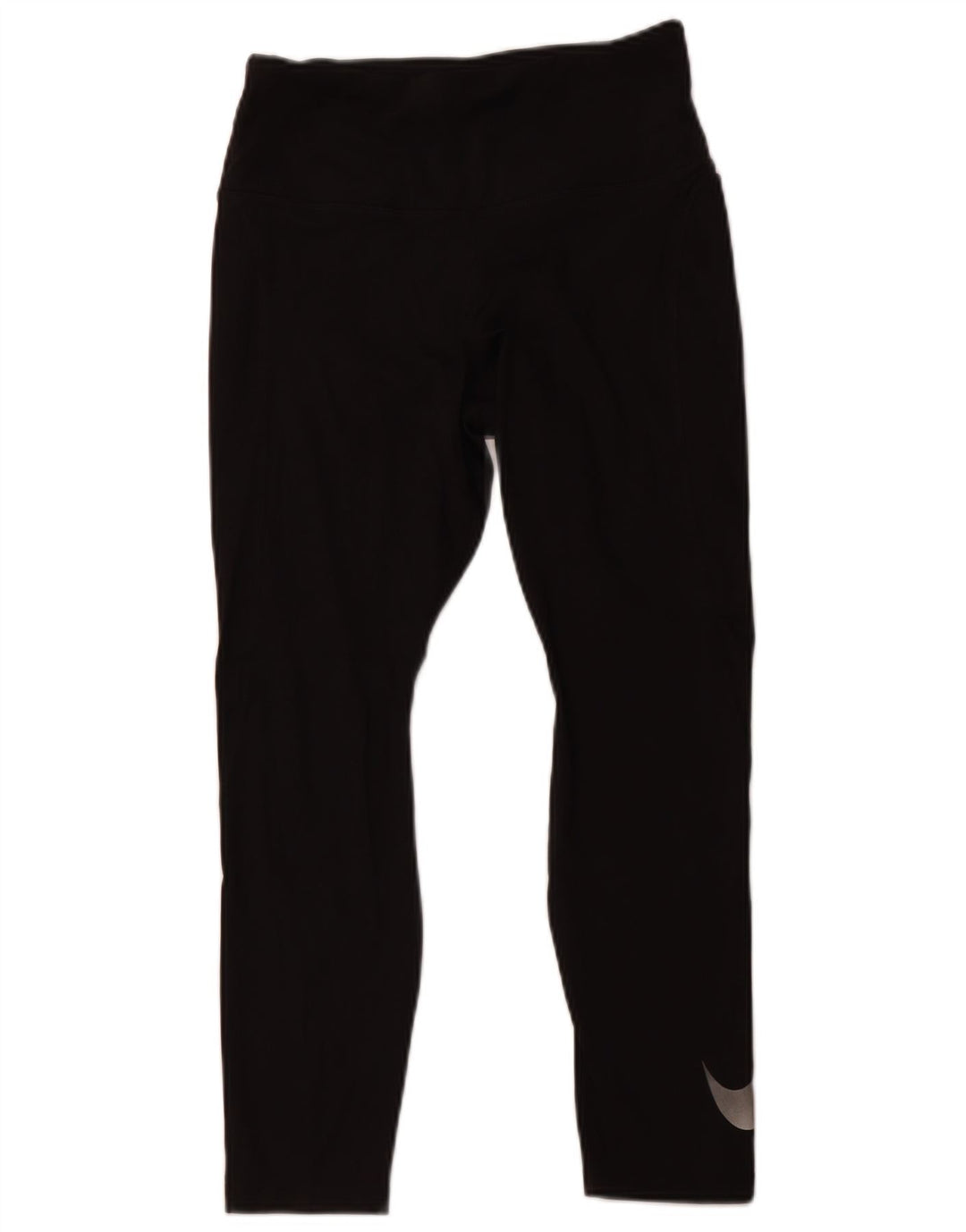 Женские укороченные леггинсы NIKE Dri Fit UK 12, средний черный полиэстер