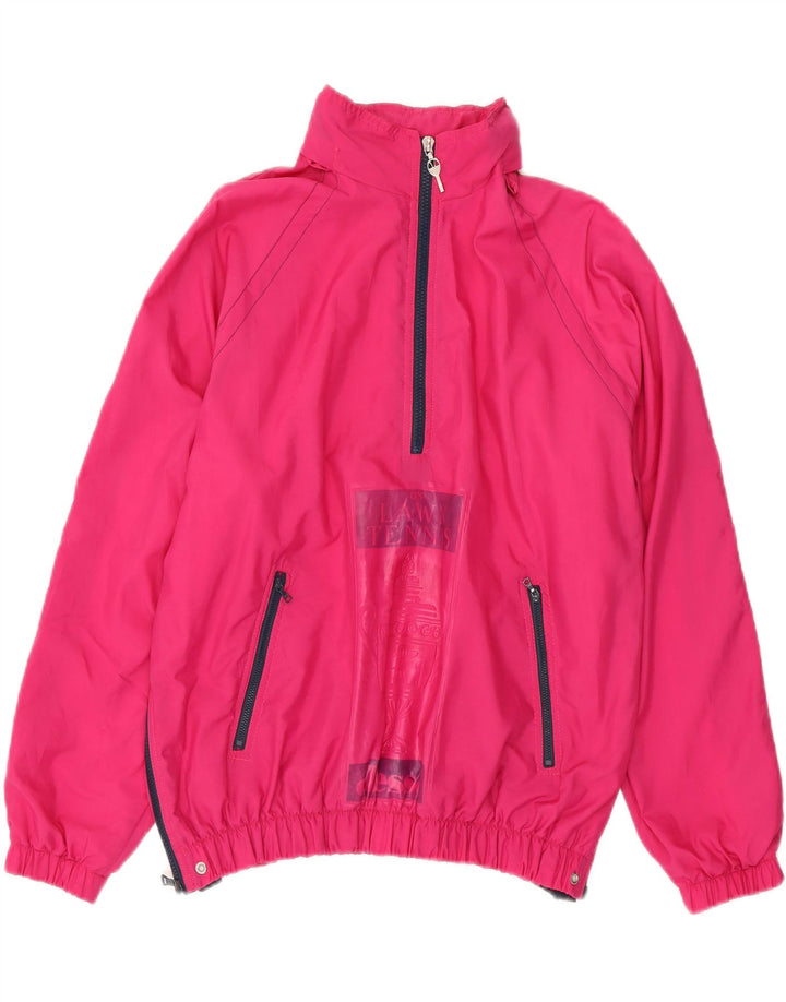 Мужская куртка-дождевик с капюшоном Ellesse UK 38, средний розовый
